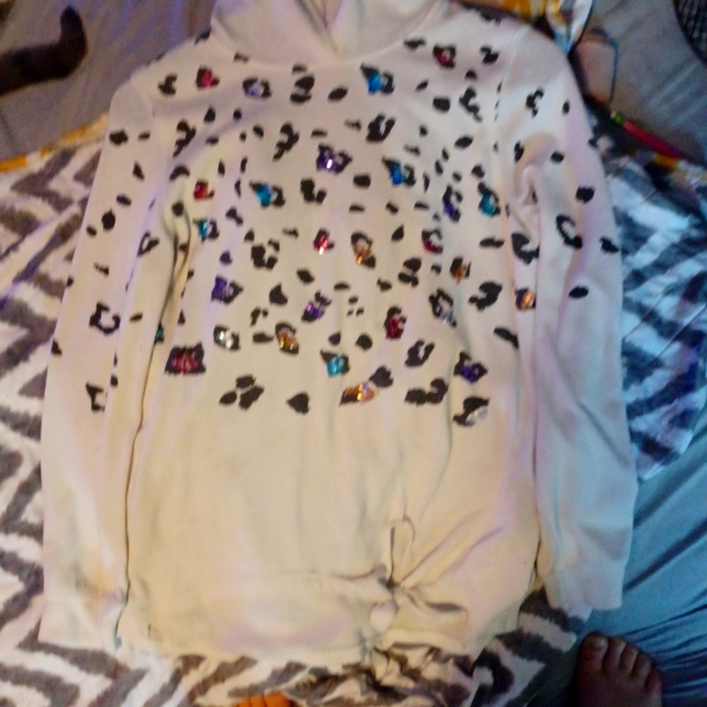 Rainbow cheetah top